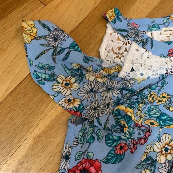 Girls off the shoulder floral top - Picture 2 of 5